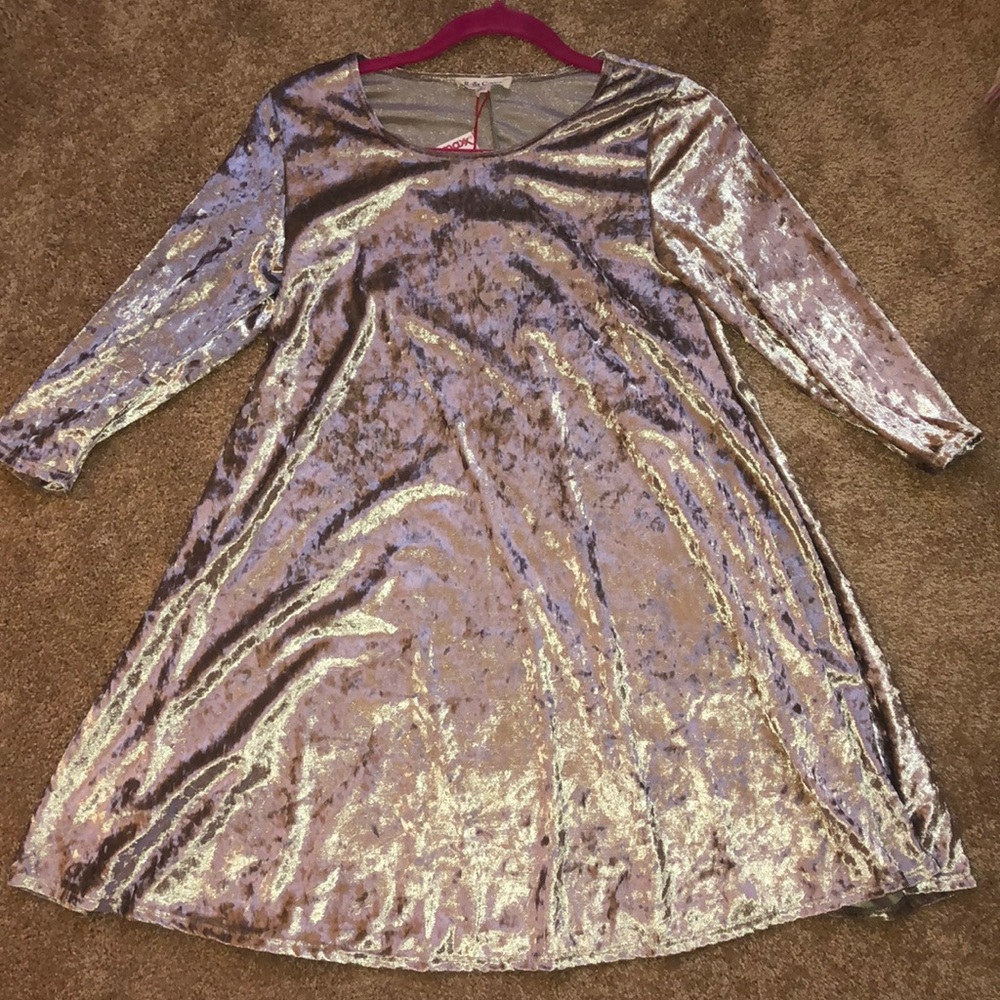 Rolla Coster Gold Velvet Dress